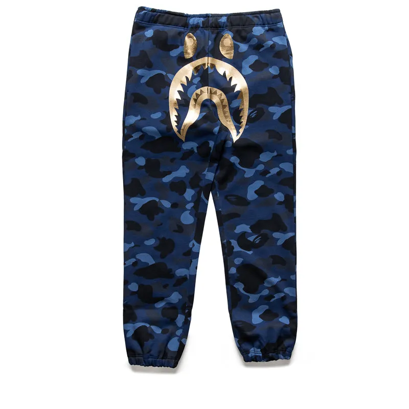 A Bathing Ape Color Camo Shark Sweatpant - Navy