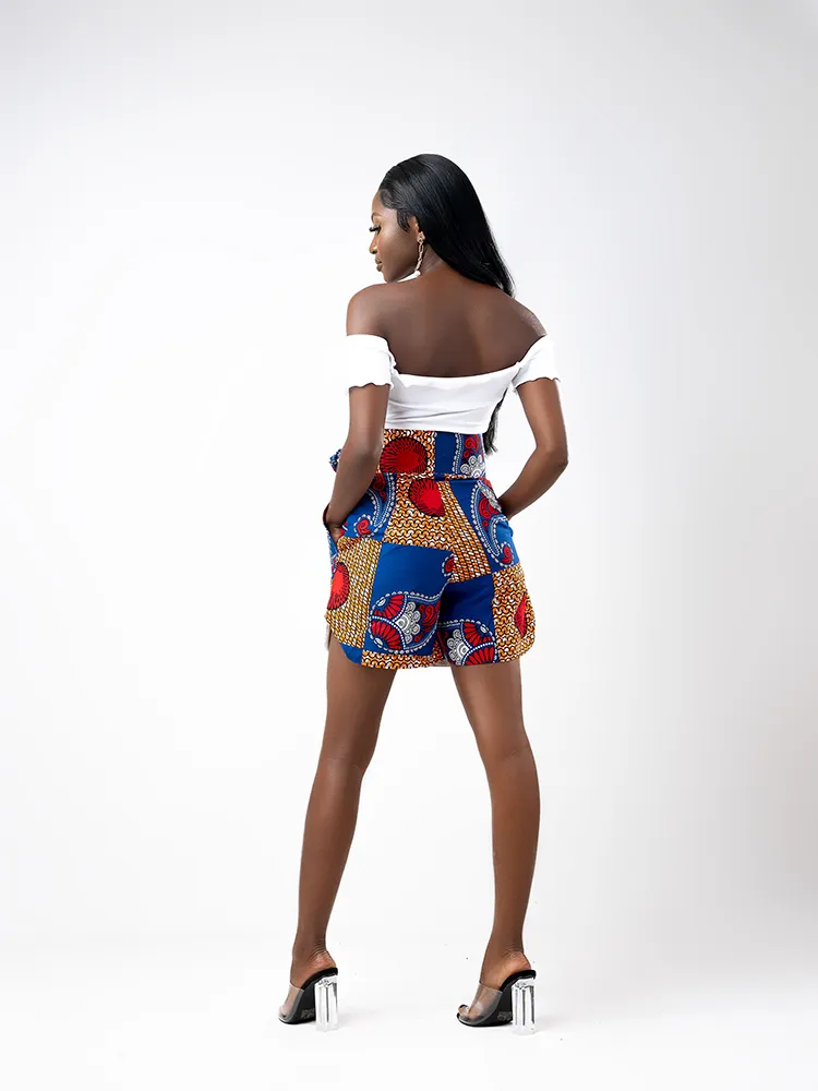 African Print Kiara shorts