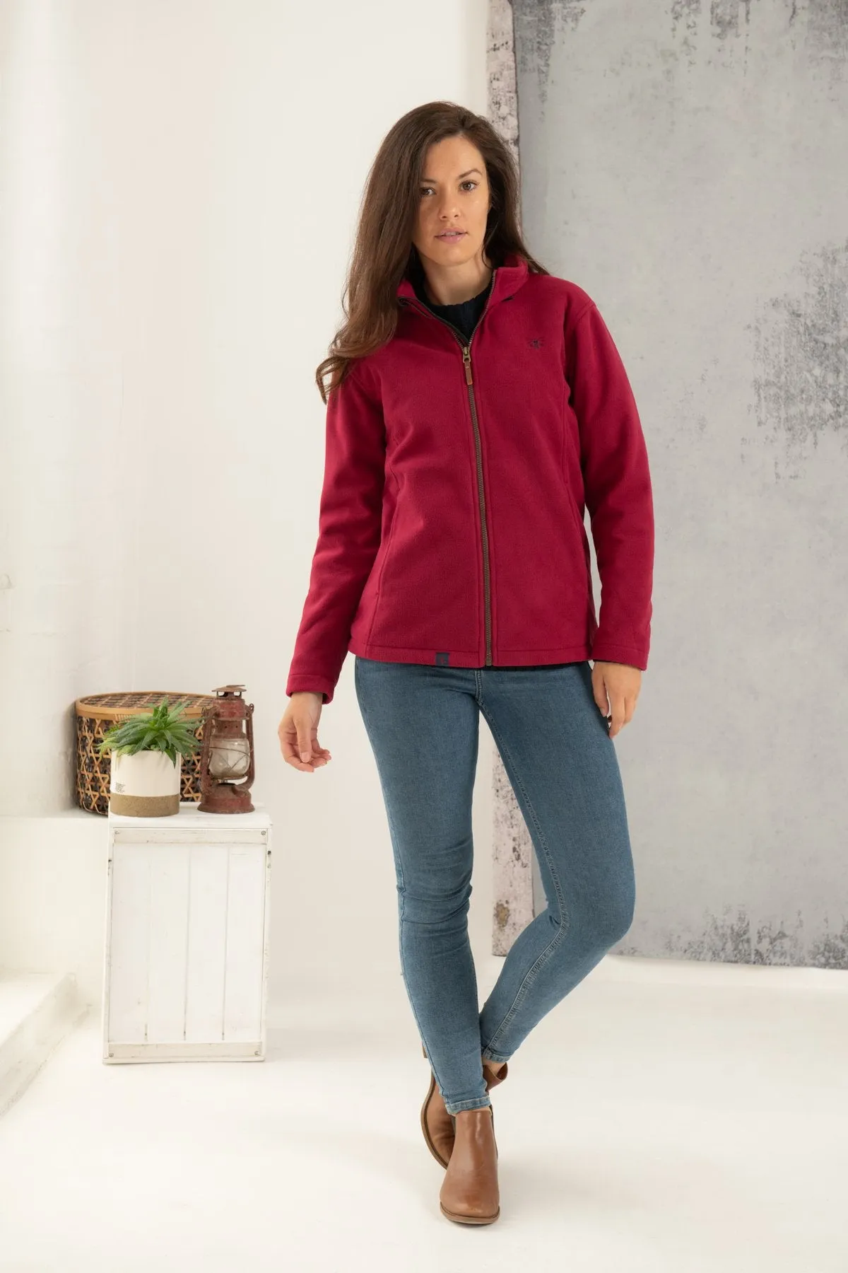 ASHBY FLEECE - BERRY