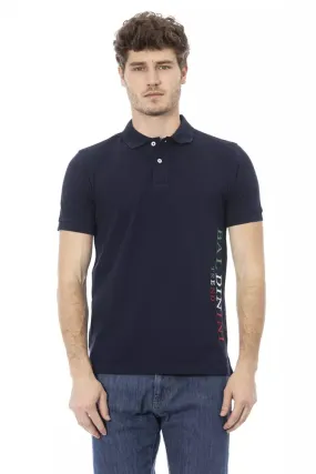 Baldinini Trend Blue Cotton Men Men's Polo