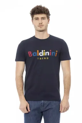 Baldinini Trend Blue Cotton Men Men's T-Shirt