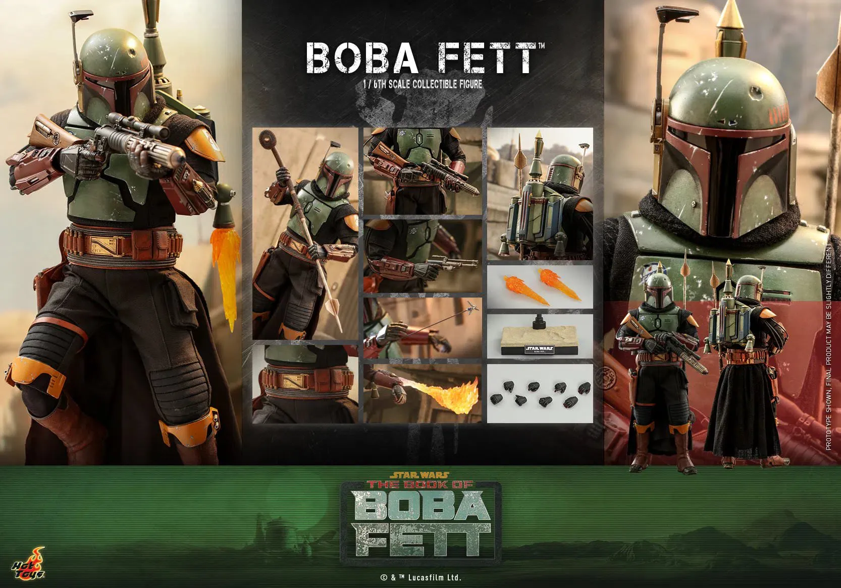 Boba Fett: Star Wars: The Book Of Boba Fett: TMS078: Hot Toys