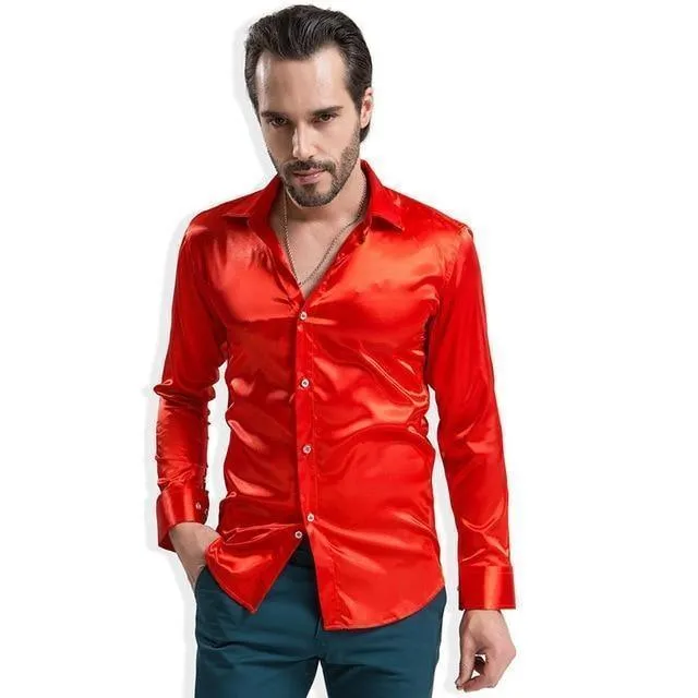 Bolan Satin Silk Shirt For Men