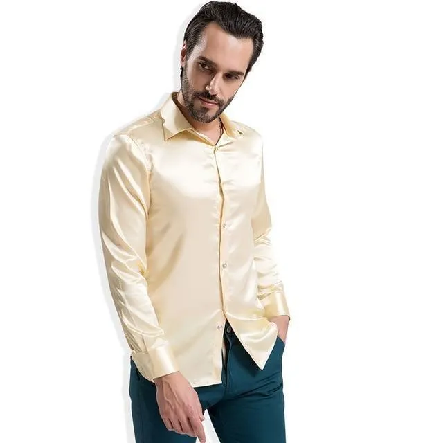 Bolan Satin Silk Shirt For Men