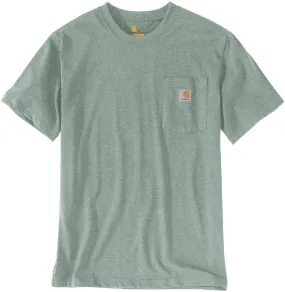 Carhartt K87 Workwear Pocket T-Shirt Leaf Green Snow Heather (Size M)