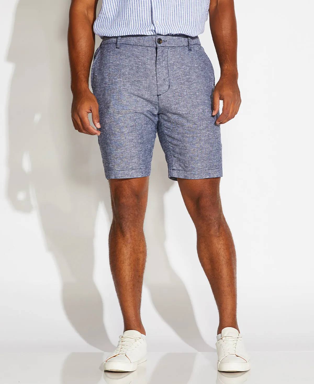 Casablanca Linen Blend Shorts (Navy)