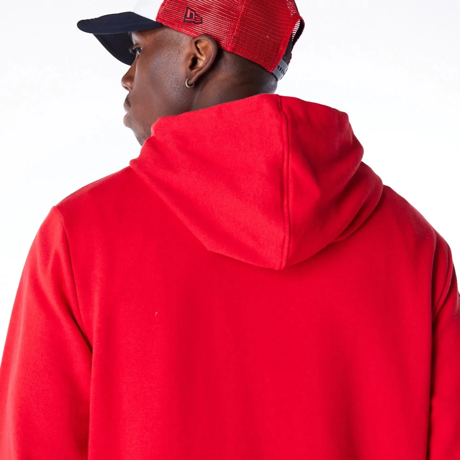 Chicago Bulls Script Red Pullover Hoodie