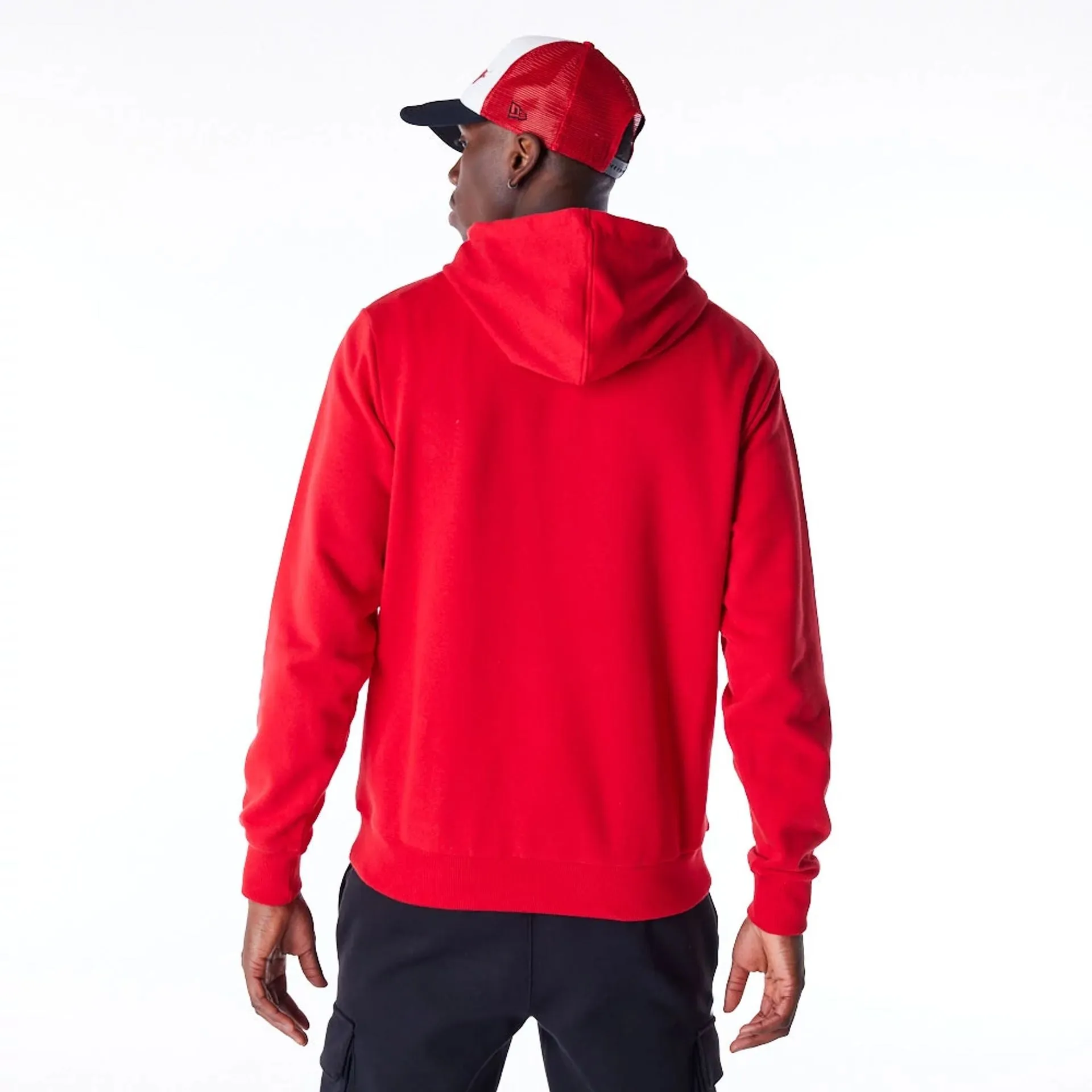 Chicago Bulls Script Red Pullover Hoodie