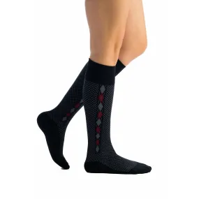 EvoNation Patterns Mini Argyle 15-20 mmHg Knee High