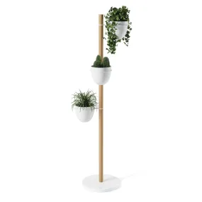 Floristand Planter - White/Natural