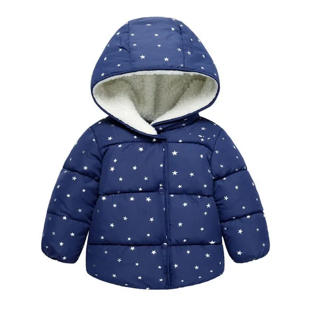 Jacket 2018 Autumn Winter Jacket For Girls Coat Kids Warm Hooded Outerwear