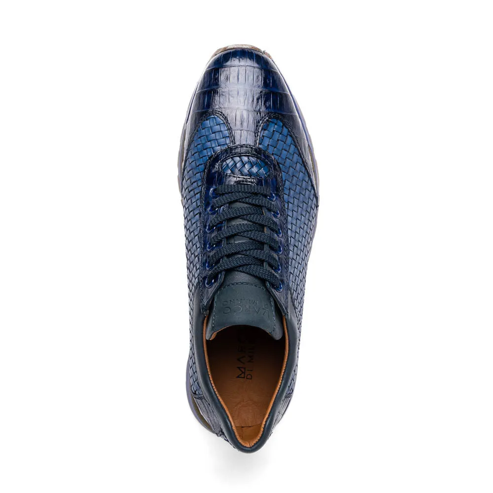 Marco Di Milano Roma Caiman Navy Fashion Sneakers