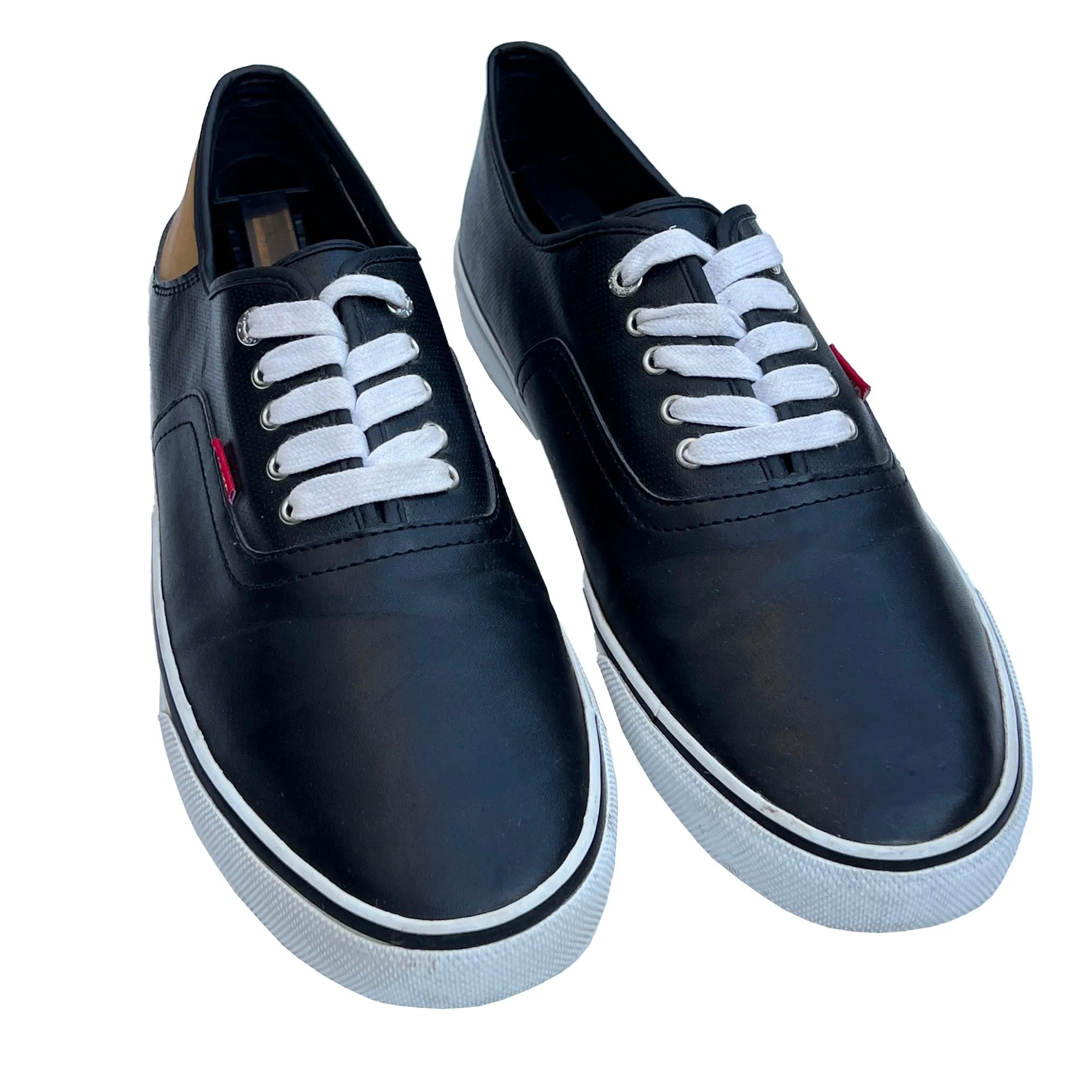 Men's Levi's Black Faux Leather Casual Shoes, Dress Shoes, Sneakers - Size 13