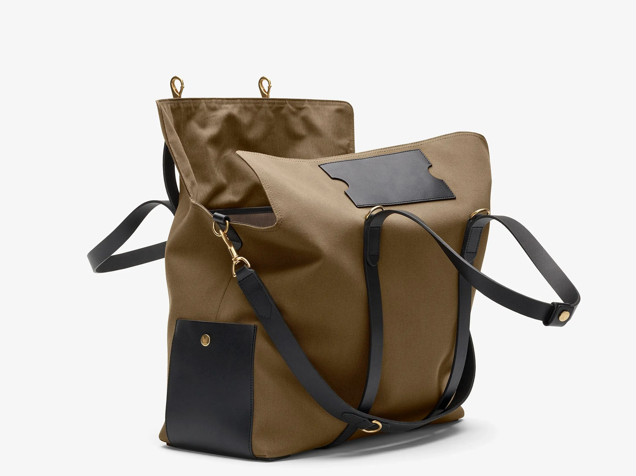 M/S Mega Tote - Khaki/Black