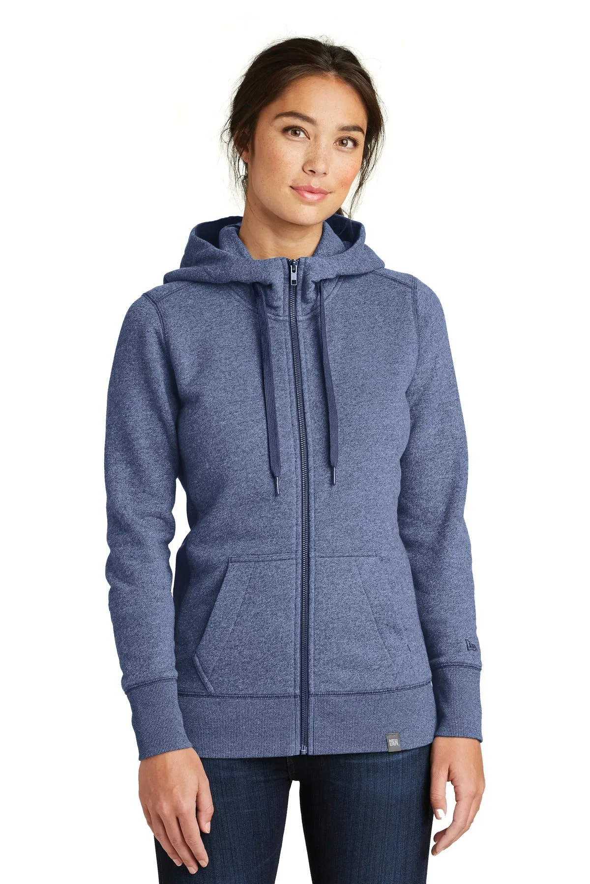 New Era Ladies French Terry Full-Zip Hoodie. LNEA502