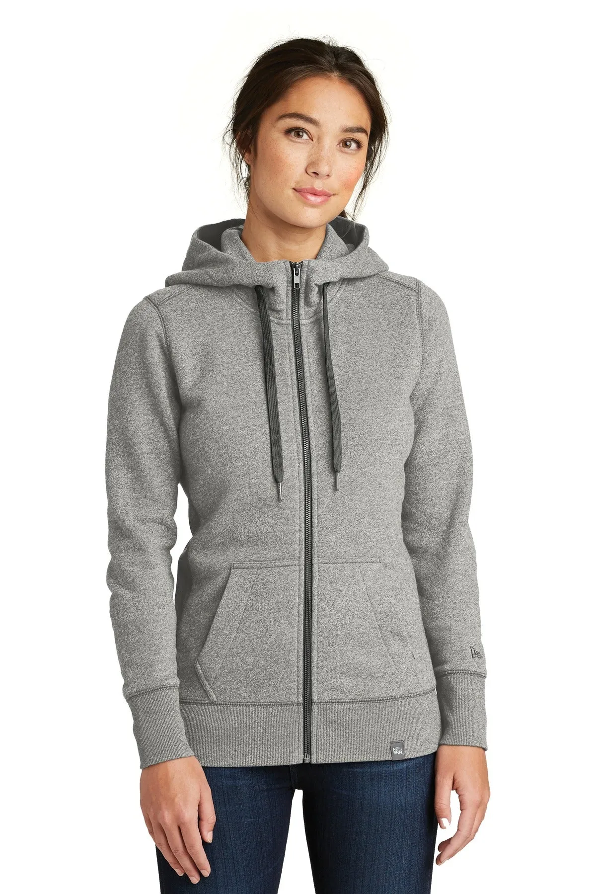 New Era Ladies French Terry Full-Zip Hoodie. LNEA502