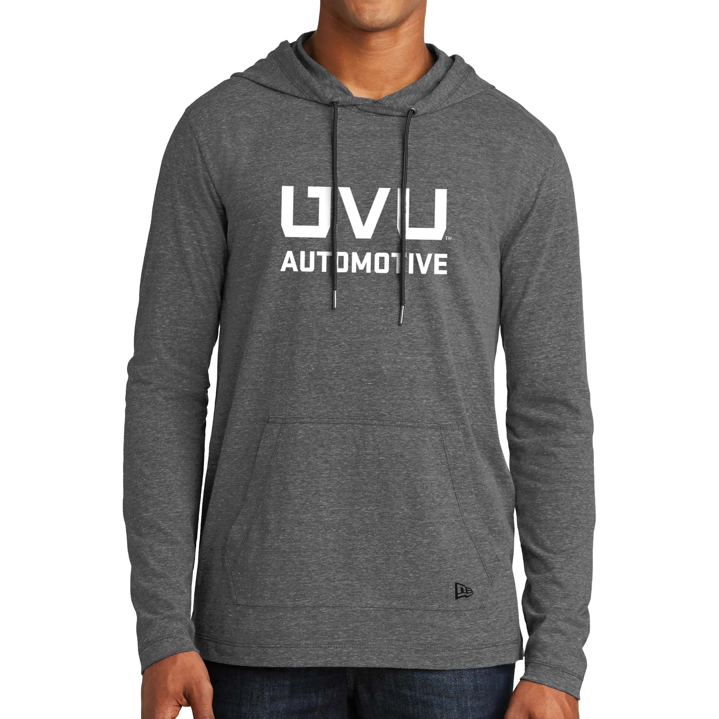 New Era Tri-Blend Performance Pullover Hoodie Tee- UVU Automotive