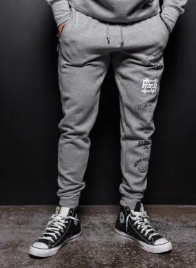 NO HANDOUTS STAMP - FITTED JOGGERS