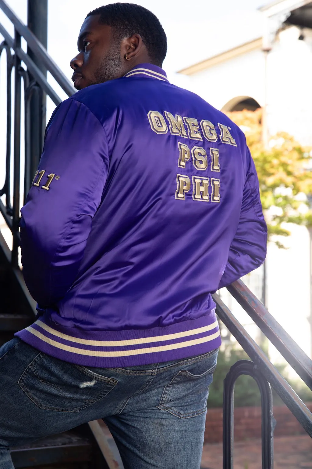 Omega Purple Bomber Jacket