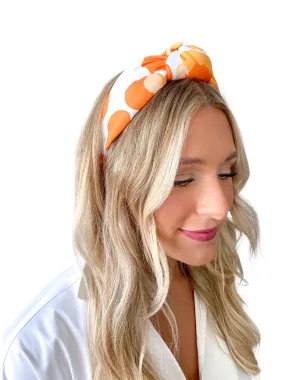 Orange Collegiate Cheetah Headband