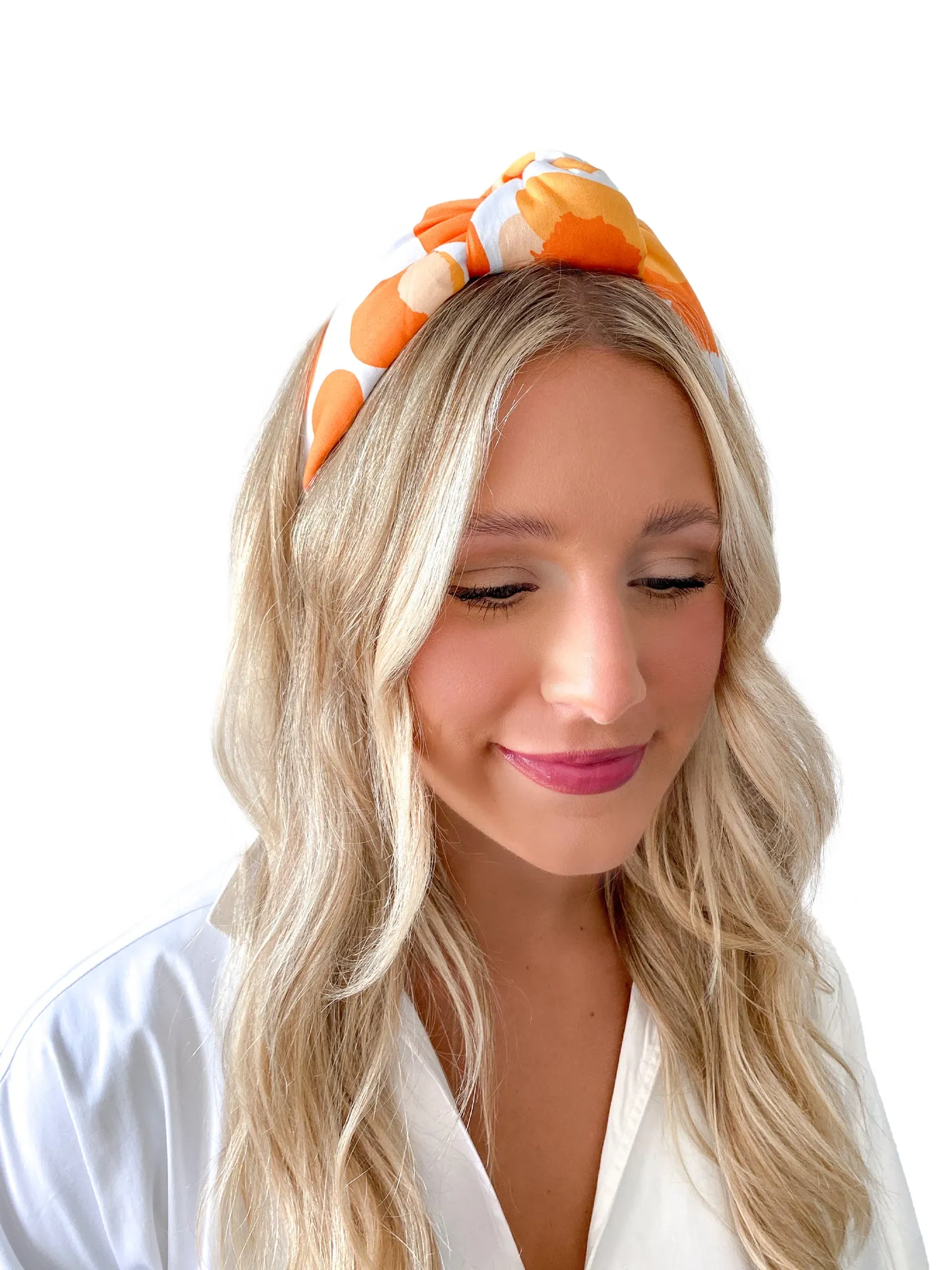 Orange Collegiate Cheetah Headband