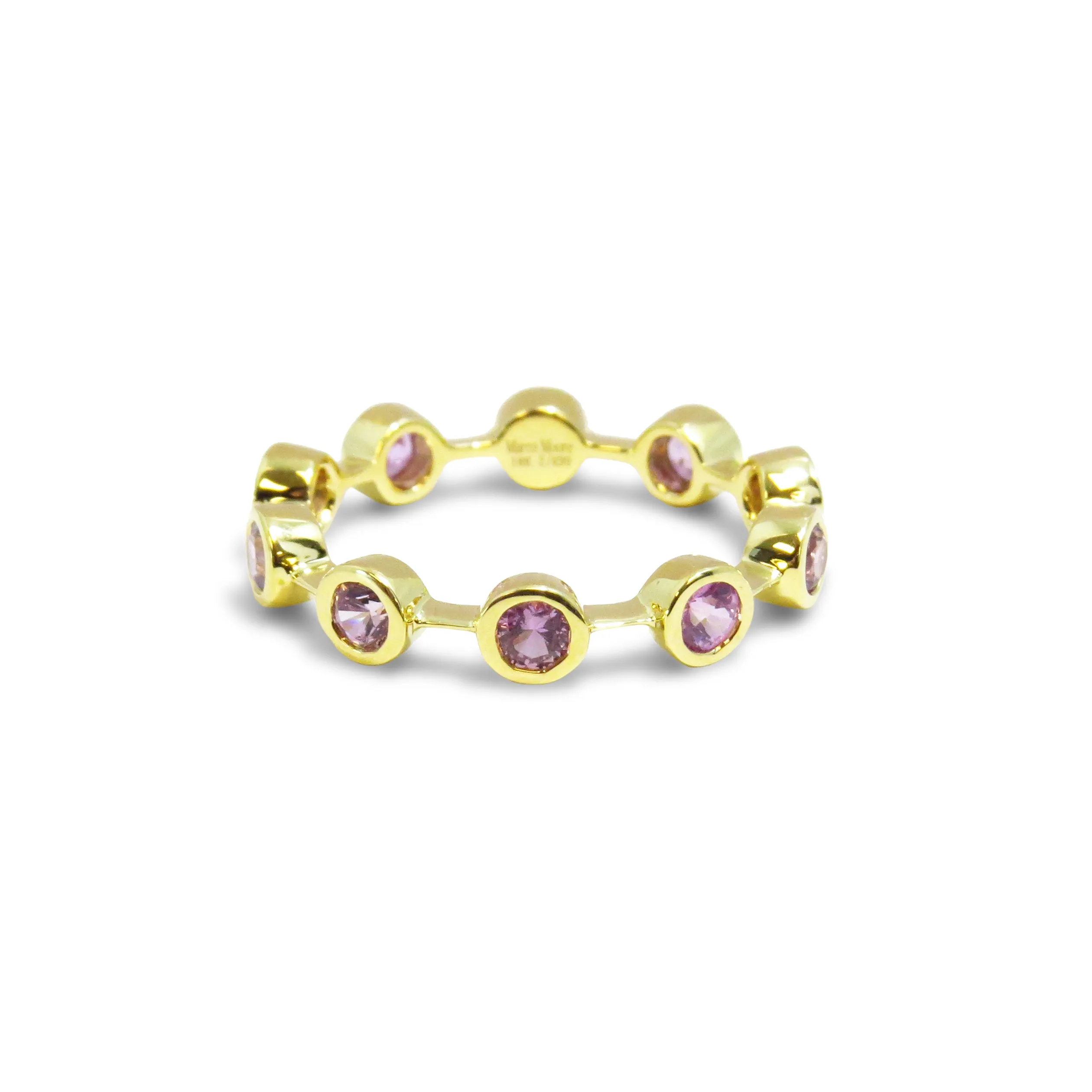 Purple Sapphire Eternity Band