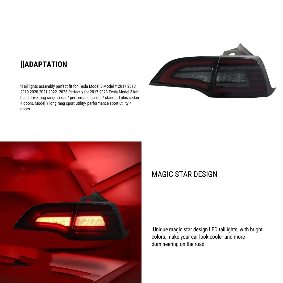 "Eagle Eye" Rear Tail Light for Tesla Model 3/Y