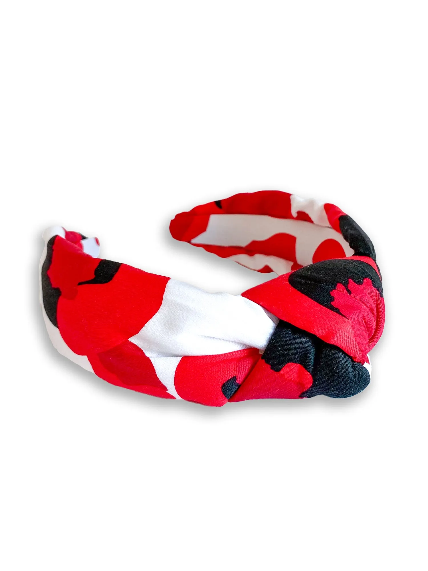 Red Collegiate Cheetah Headband