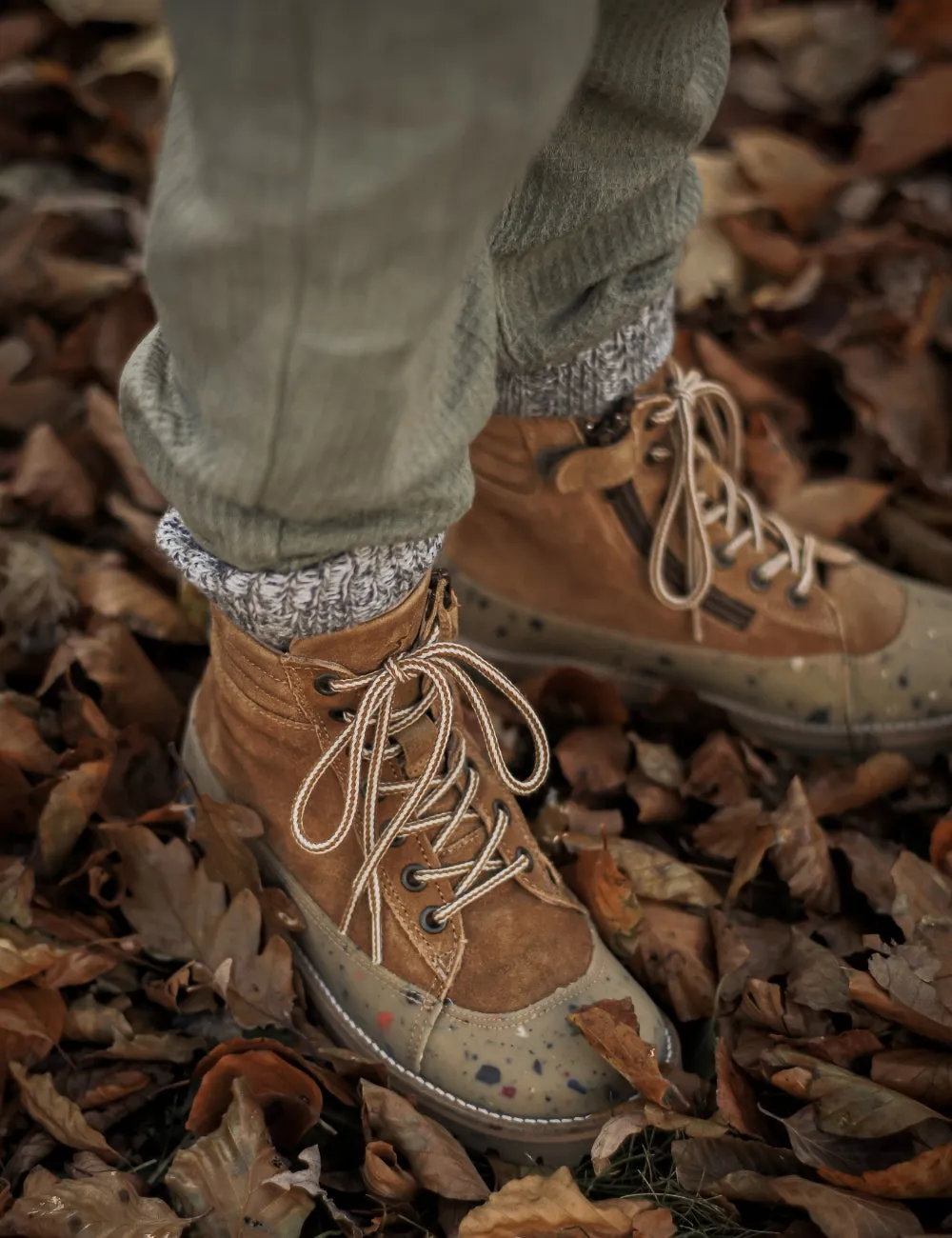 Rugged Boot - Amber suede