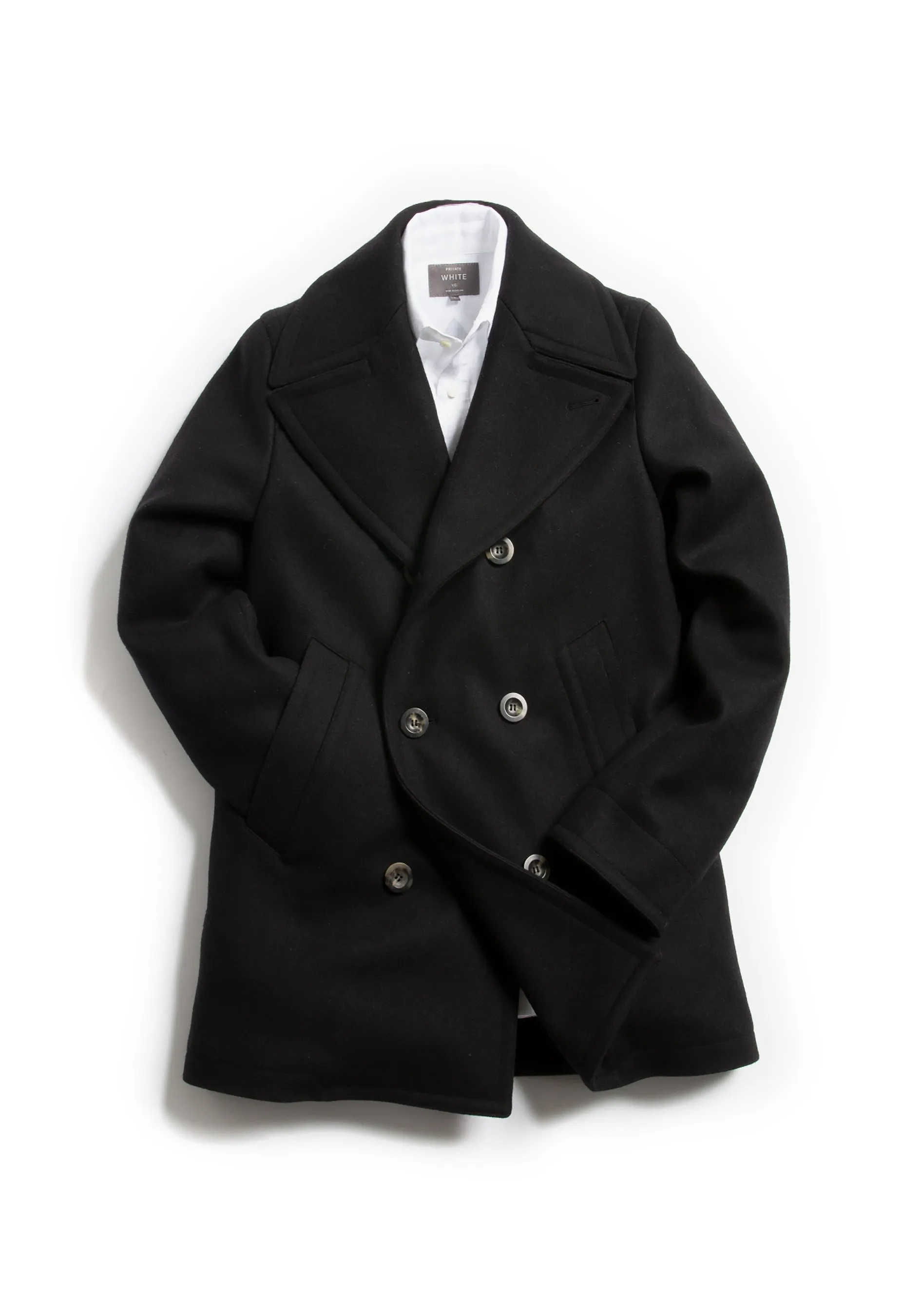 The Manchester Peacoat - Black