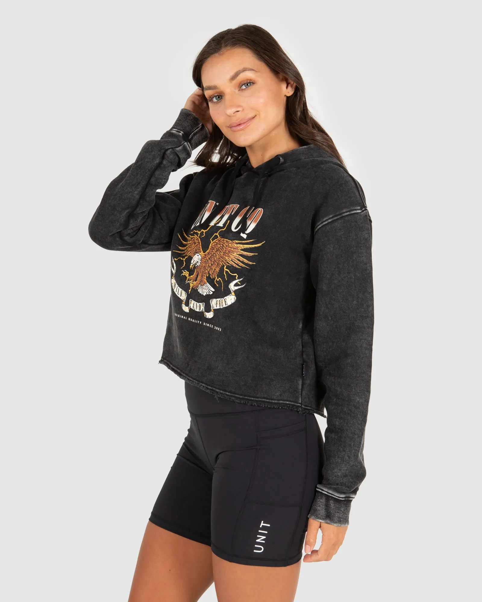 UNIT Ladies Twilight Cropped Pullover Hoodie